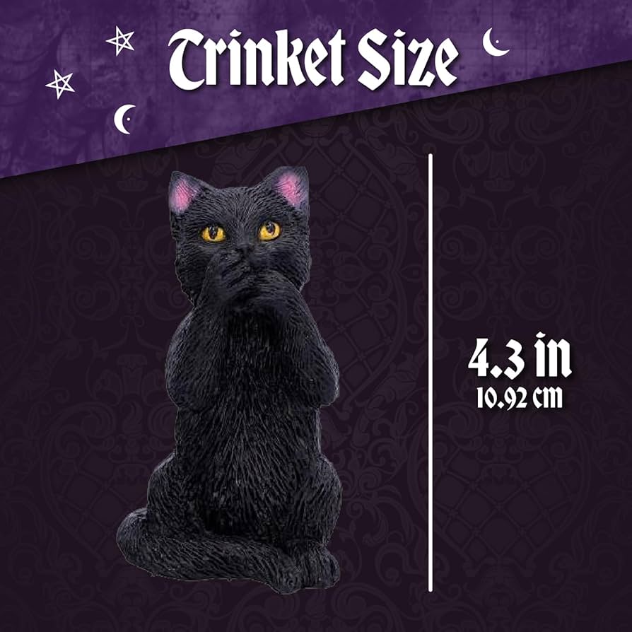 Amazon.com: Nemesis Now Three Wise Felines Black Cat